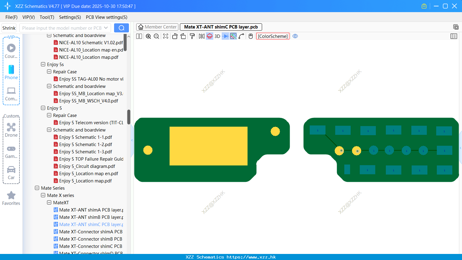 Huawei Mate XT-ANT ShimC PCB Layer
